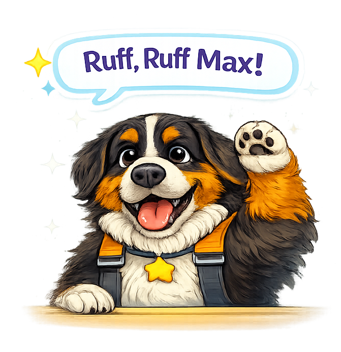 Ruff, Ruff — Hi from Max!